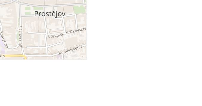 Kostelní v obci Prostějov - mapa ulice