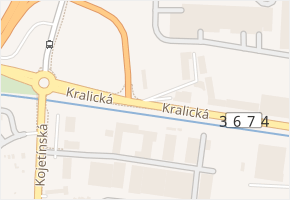 Kralická v obci Prostějov - mapa ulice