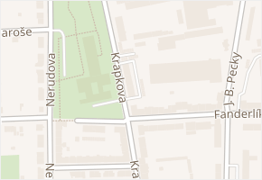 Krapkova v obci Prostějov - mapa ulice