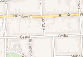 Krátká v obci Prostějov - mapa ulice