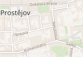 Křížkovského v obci Prostějov - mapa ulice