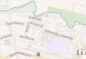 Květná v obci Prostějov - mapa ulice