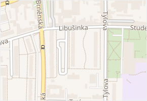Libušinka v obci Prostějov - mapa ulice