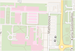 Mathonova v obci Prostějov - mapa ulice
