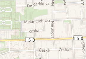 nám. Práce v obci Prostějov - mapa ulice