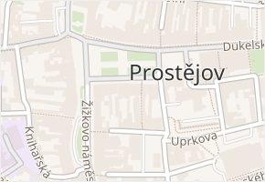 nám. T. G. Masaryka v obci Prostějov - mapa ulice