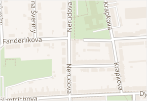 Nerudova v obci Prostějov - mapa ulice