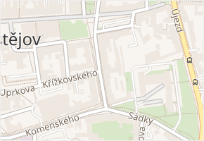 Netušilova v obci Prostějov - mapa ulice