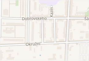 Pešinova v obci Prostějov - mapa ulice