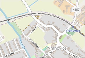 Pod Svahem v obci Prostějov - mapa ulice