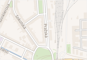 Pražská v obci Prostějov - mapa ulice