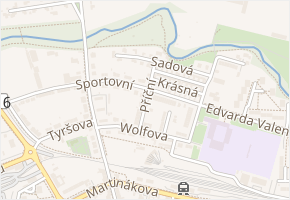 Příční v obci Prostějov - mapa ulice