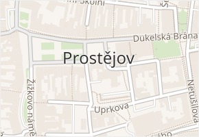 Prostějov v obci Prostějov - mapa části obce