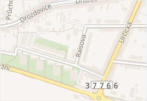 Raisova v obci Prostějov - mapa ulice