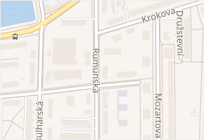 Rumunská v obci Prostějov - mapa ulice