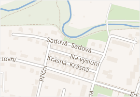 Sadová v obci Prostějov - mapa ulice