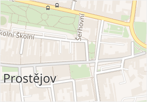 Šerhovní v obci Prostějov - mapa ulice