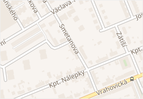 Smetanova v obci Prostějov - mapa ulice