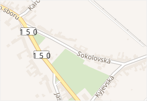 Sokolovská v obci Prostějov - mapa ulice
