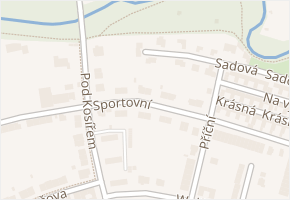 Sportovní v obci Prostějov - mapa ulice