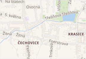 Stroupežnického v obci Prostějov - mapa ulice