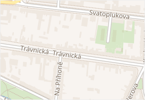 Trávnická v obci Prostějov - mapa ulice