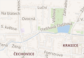 Třešňová v obci Prostějov - mapa ulice