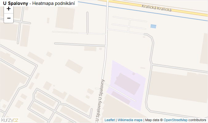 Mapa U Spalovny - Firmy v ulici.