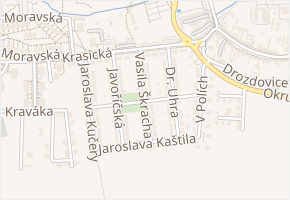 Vícovská v obci Prostějov - mapa ulice