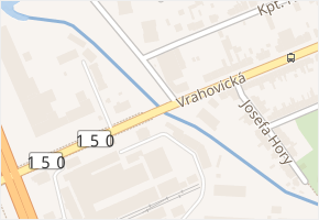 Vrahovická v obci Prostějov - mapa ulice