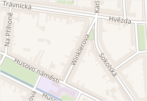 Winklerova v obci Prostějov - mapa ulice