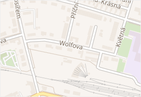 Wolfova v obci Prostějov - mapa ulice