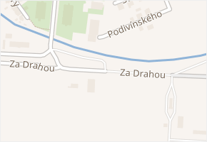 Za drahou v obci Prostějov - mapa ulice