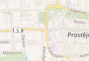 Za Jilemnického ulicí v obci Prostějov - mapa ulice