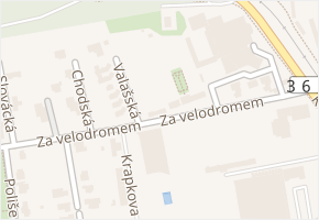 Za velodromem v obci Prostějov - mapa ulice