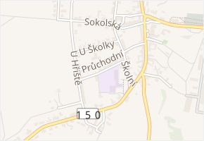 Na Balkáně v obci Protivanov - mapa ulice