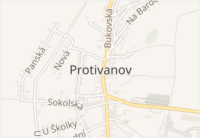 Nová v obci Protivanov - mapa ulice