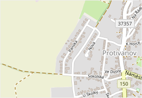 Panská v obci Protivanov - mapa ulice