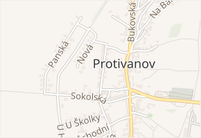 Pod Sokolovnou v obci Protivanov - mapa ulice