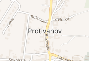 Protivanov v obci Protivanov - mapa části obce