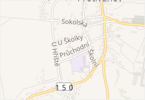 Průchodní v obci Protivanov - mapa ulice