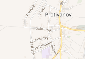 Sokolská v obci Protivanov - mapa ulice