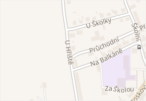 U Hřiště v obci Protivanov - mapa ulice
