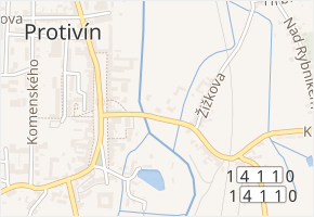 Blanická v obci Protivín - mapa ulice