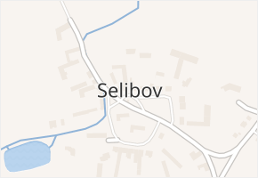 Selibov v obci Protivín - mapa části obce