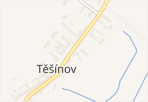 Těšínov v obci Protivín - mapa části obce