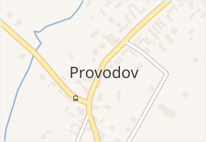Provodov v obci Provodov - mapa části obce