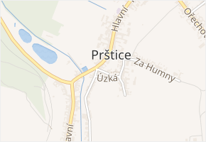 Mezírka v obci Prštice - mapa ulice
