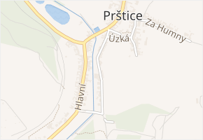 Pod horkou v obci Prštice - mapa ulice
