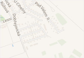 Na Michovkách II v obci Průhonice - mapa ulice